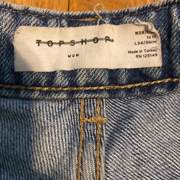 Topshop MOM ripped denim jeans - Picture 6 of 10